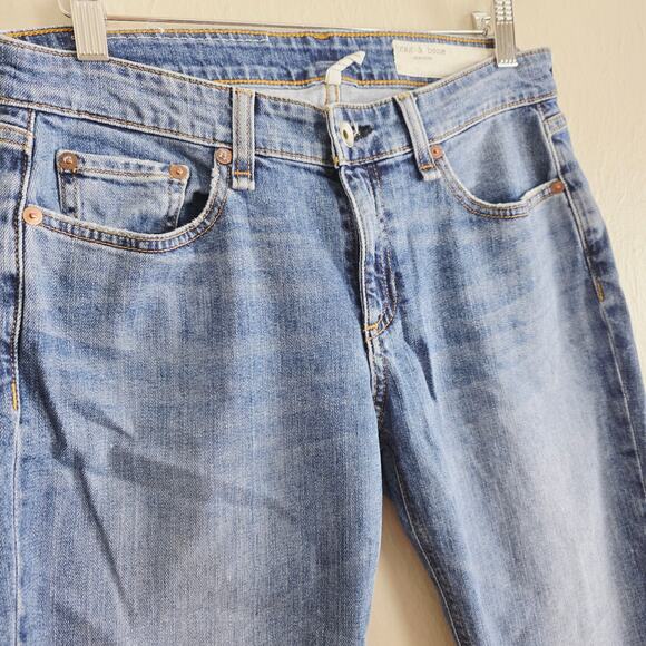 Rag & Bone New York Dre Low Rise Slim Boyfriend Skinny Jean Julienne - Picture 11 of 14